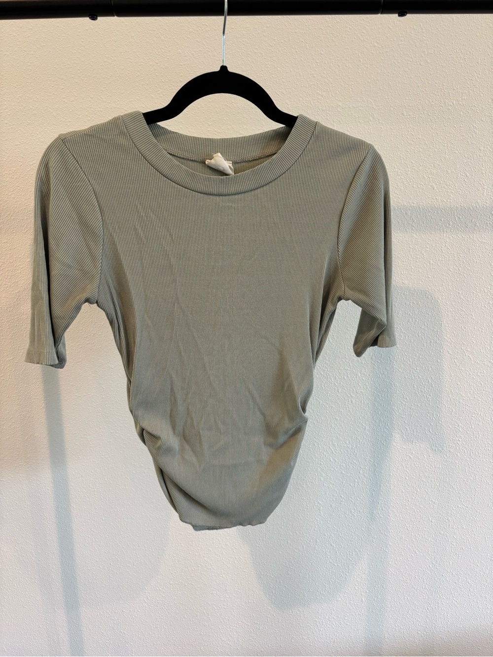 By Together Sage Ribbed Short-Sleeve Tee